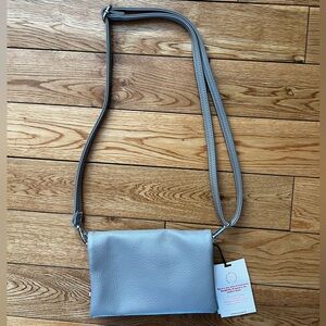 NWT Mink Faux Leather Crossbody Bag